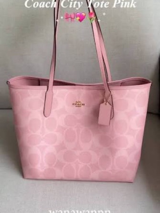 Coach Handbags - Coach 2025 Powder Pink large city tote